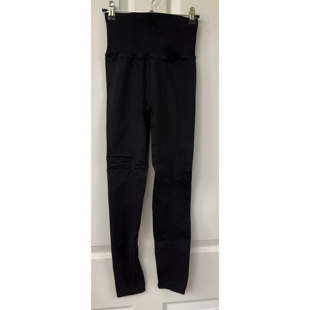 Free people Good Karma black High rise leggings NWOT XS/S ankle - Picture 2 of 4